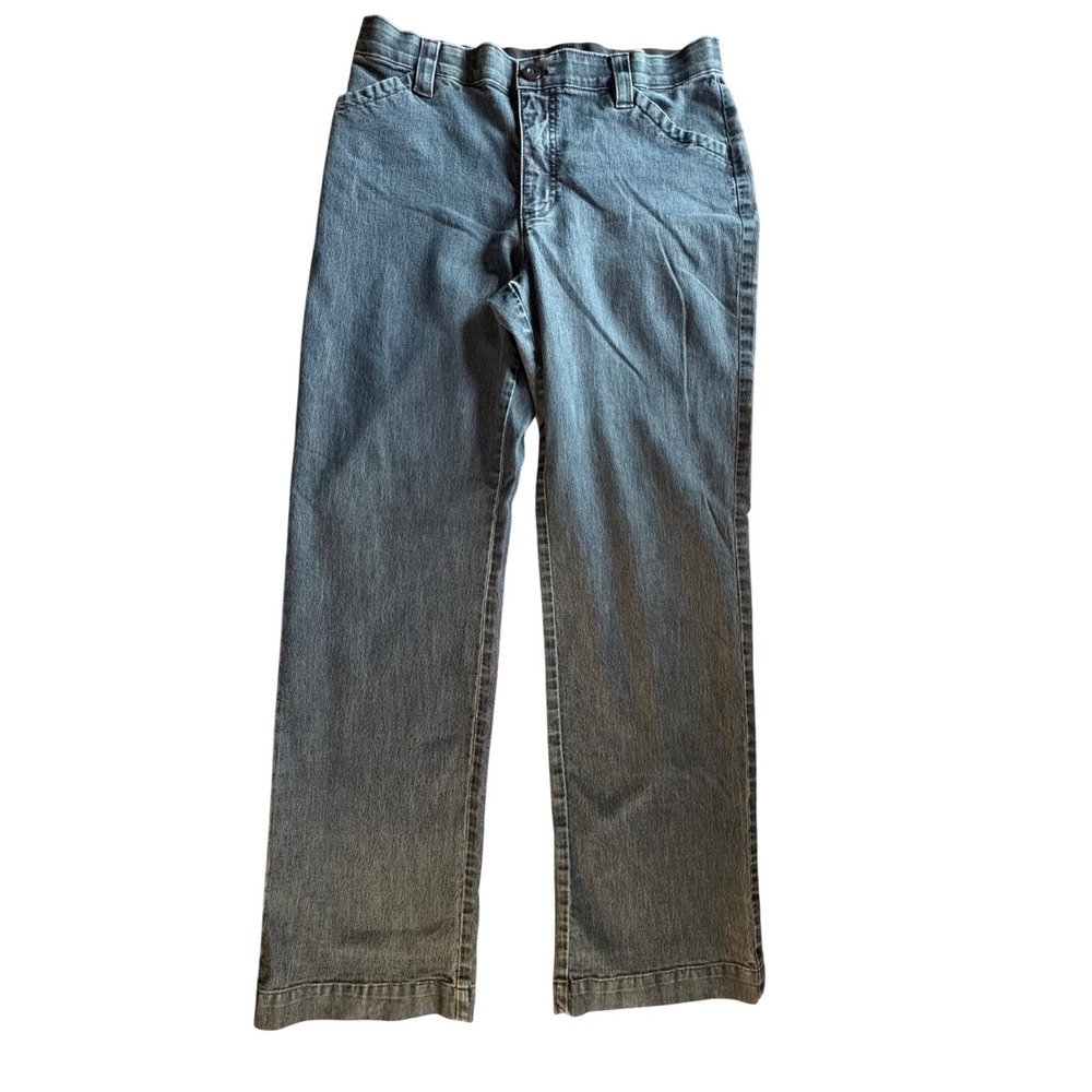 Lee Comfort Waistband Pants Womens 10M Blue Stretch Straight Leg 4105